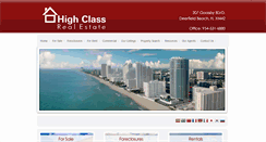 Desktop Screenshot of highclassrealestate.com