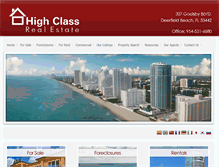 Tablet Screenshot of highclassrealestate.com